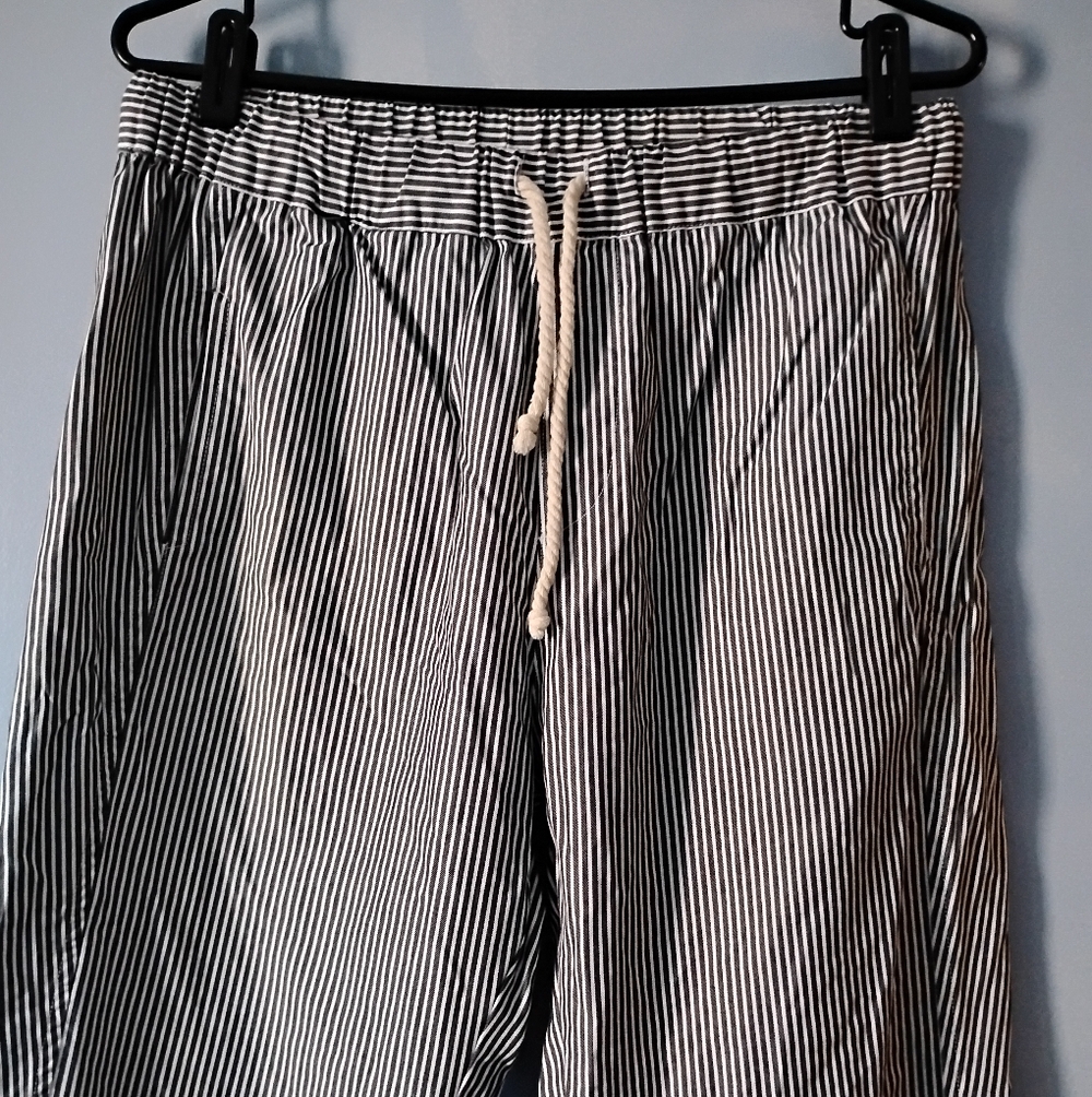 American Colors By Alex Lehr Hamptons Pull On Cotton Poplin Pants L - Picture 2 of 4
